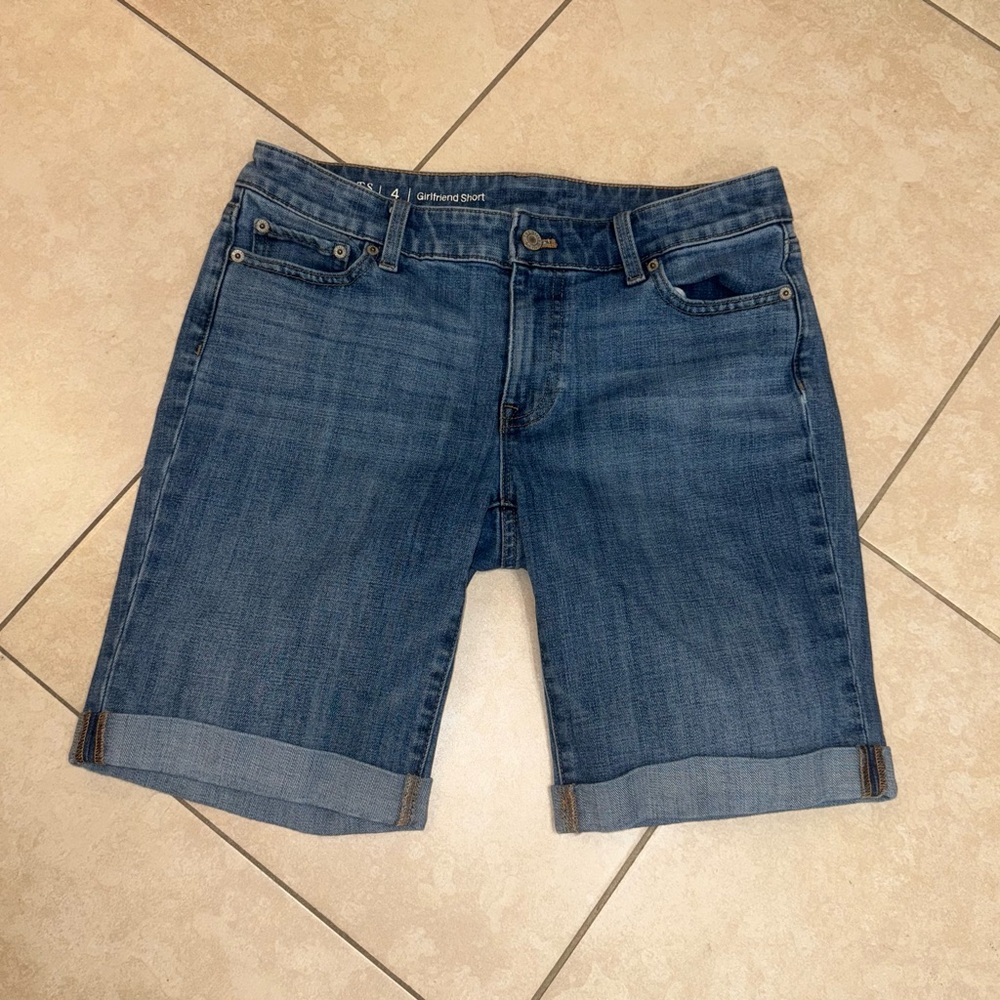 Talbots Classic Blue Denim Girlfriend Shorts